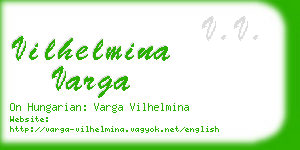 vilhelmina varga business card